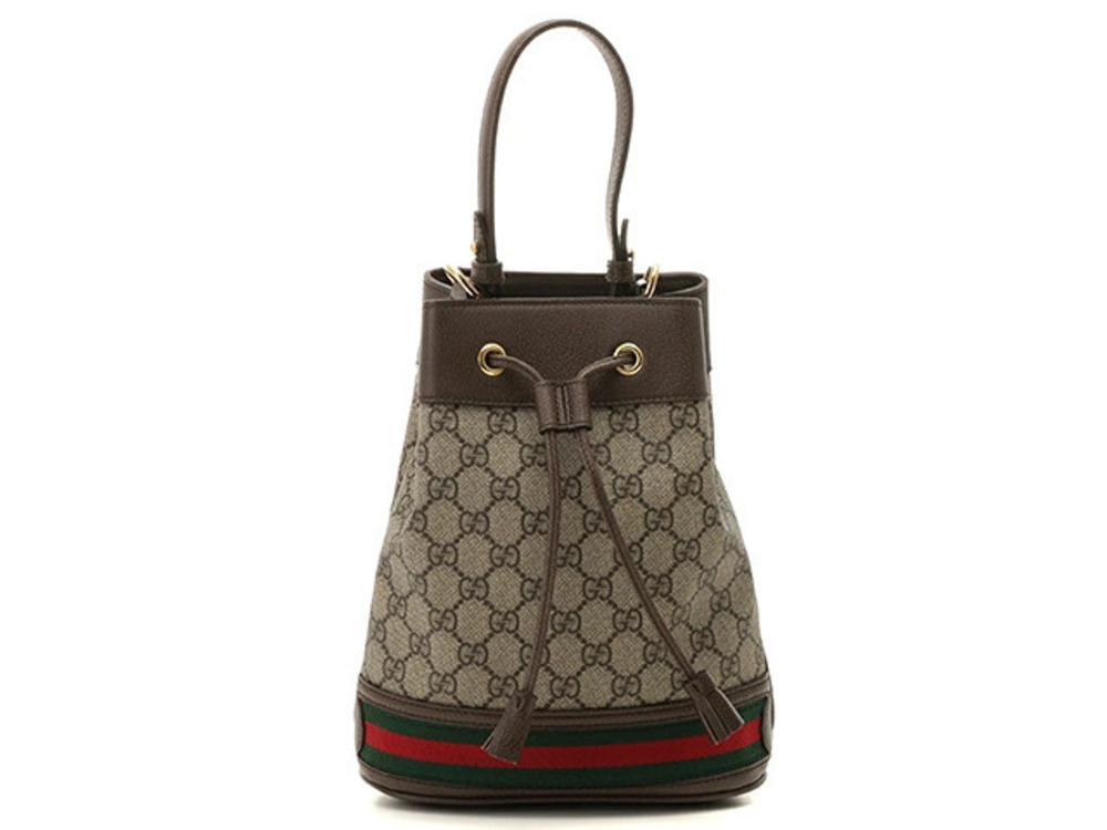 Gucci Ophidia GG Baguette Bag Beige Cream Leather